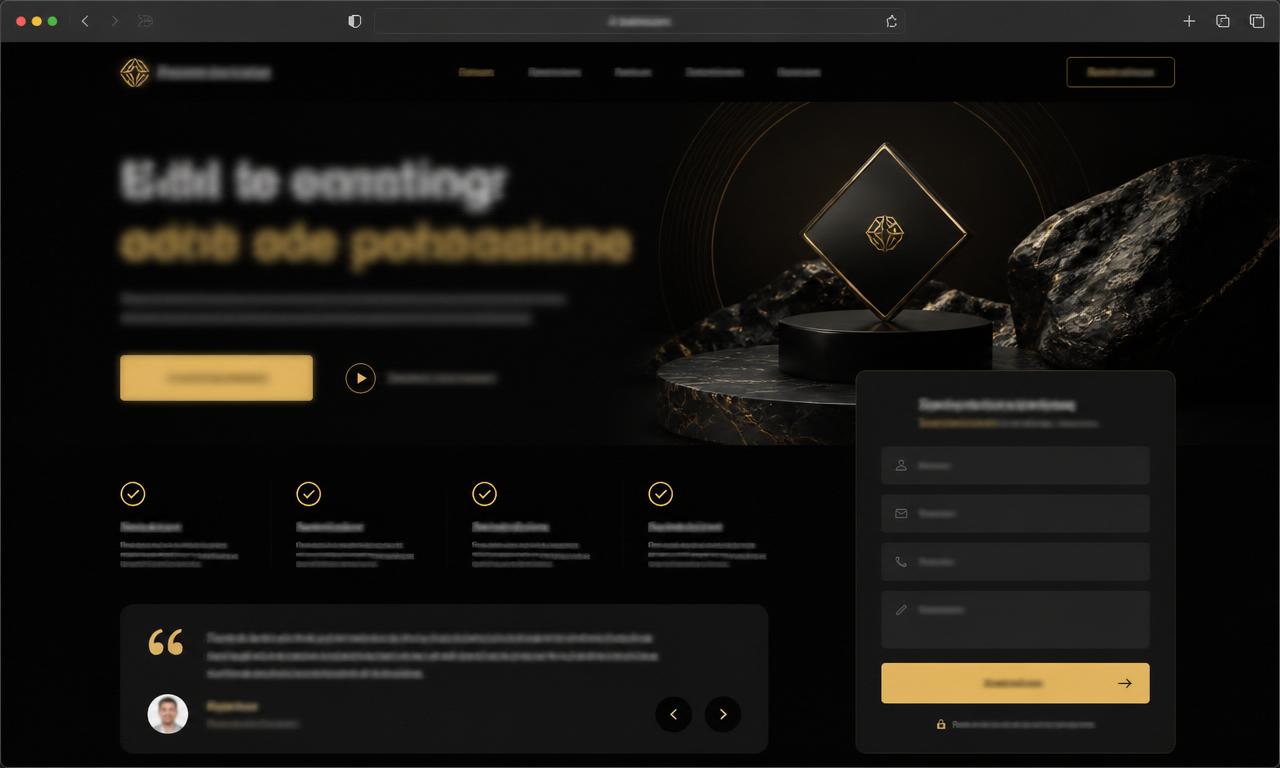 Ejemplo de landing page profesional